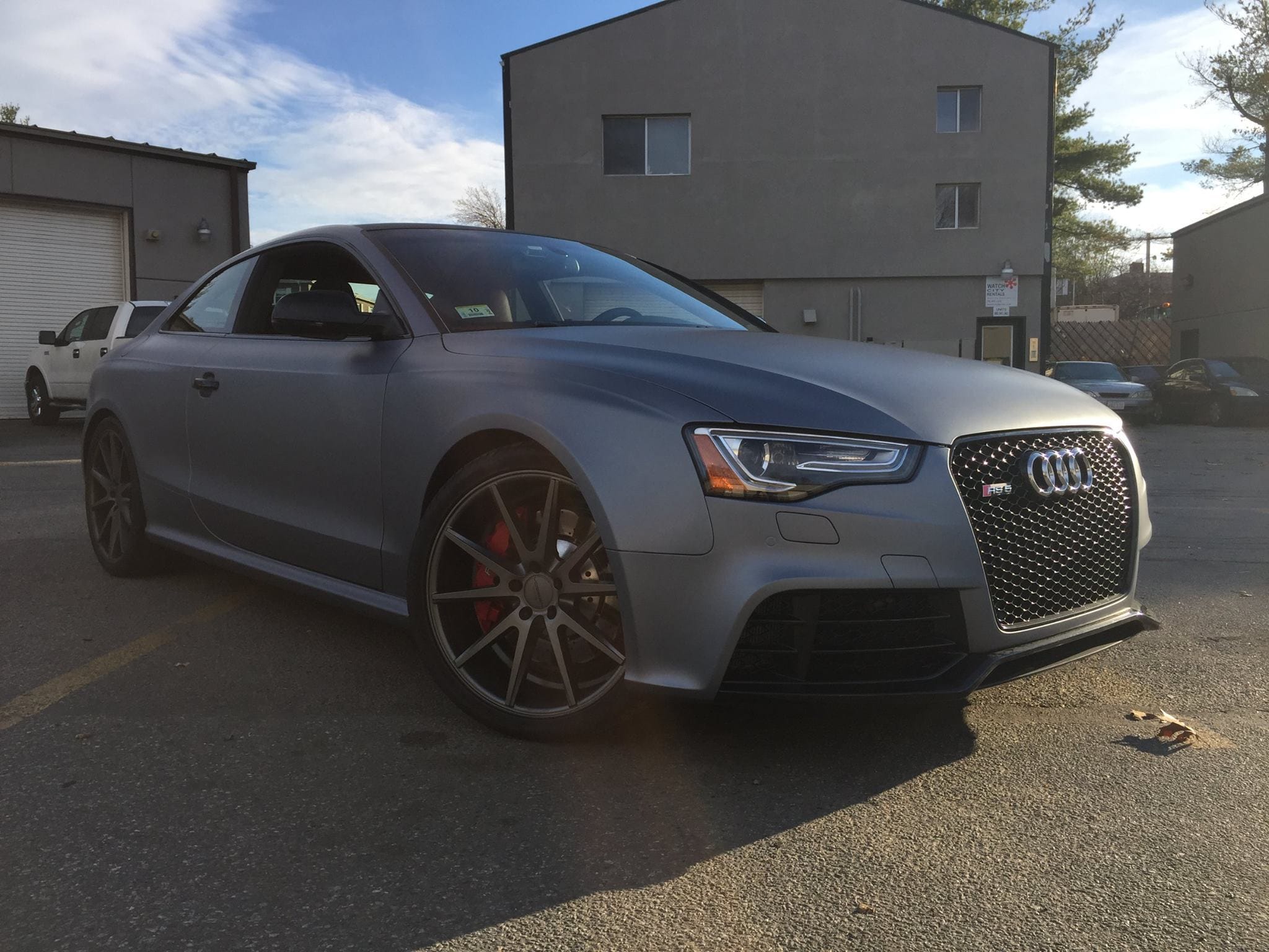 Custom color change wrap detail on vehicle in Boston MA