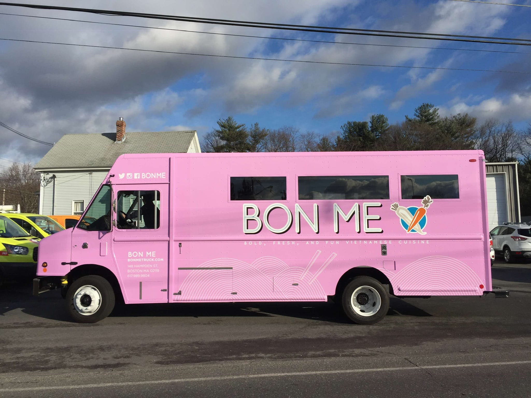 Full custom food truck wrap with branding in Boston MA