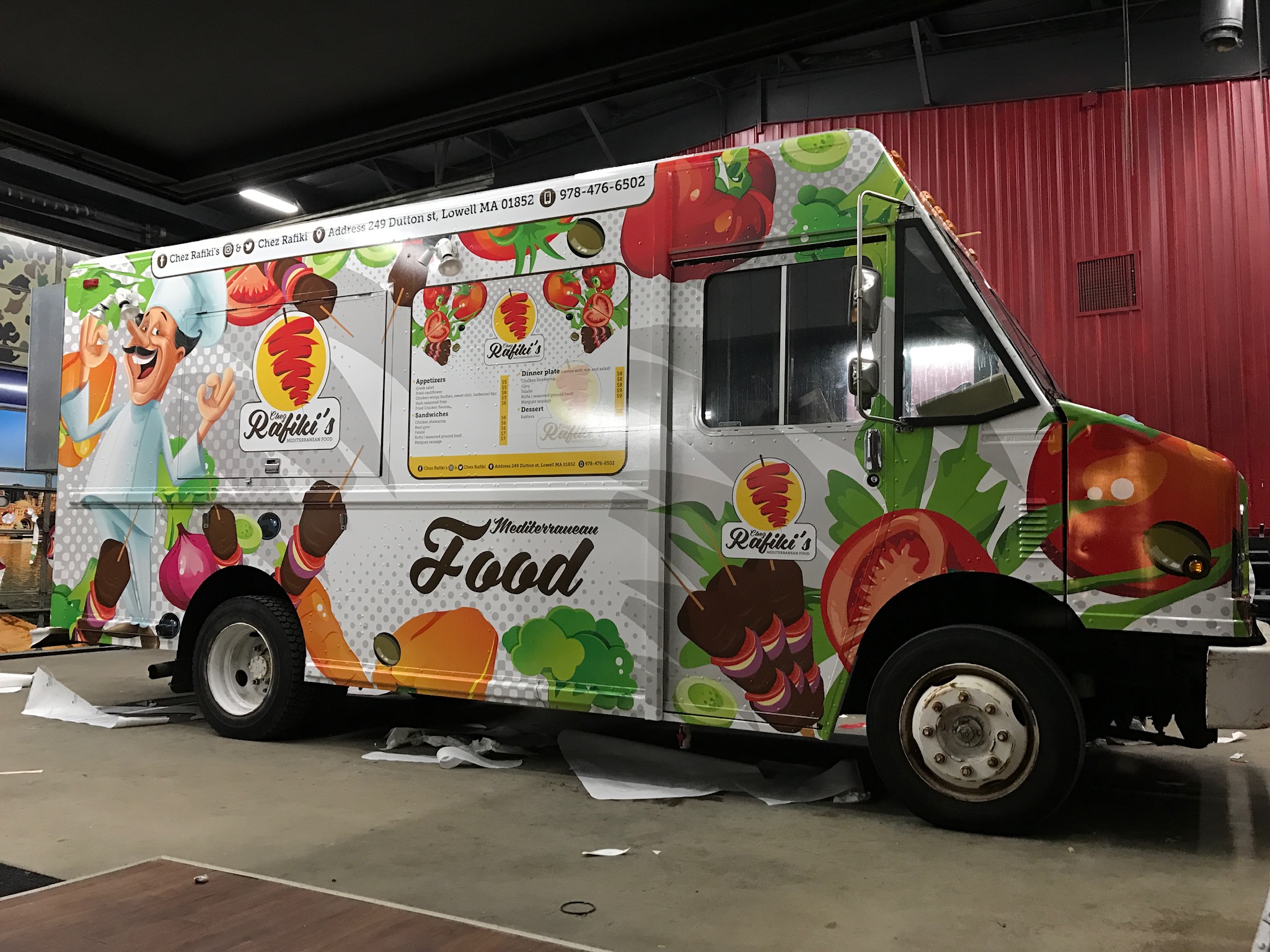 Food truck wrap branding project